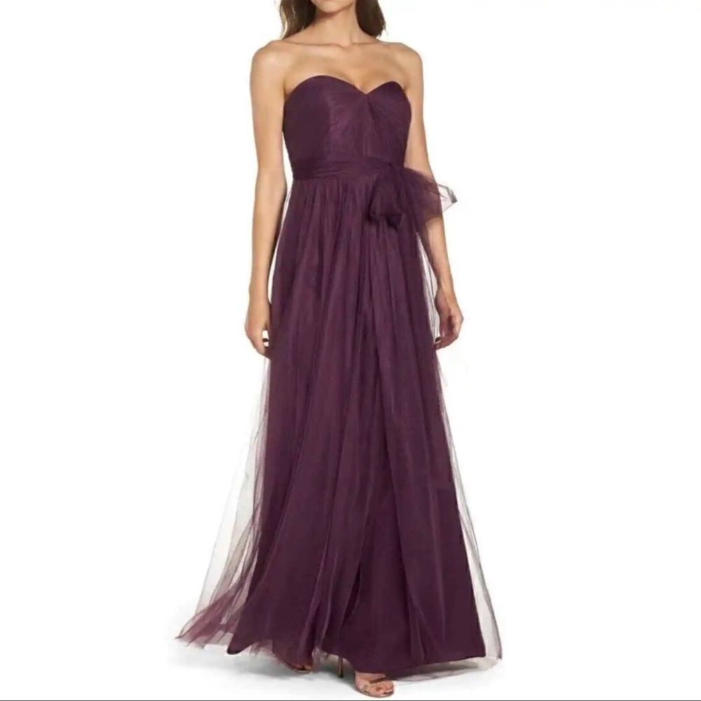 Jenny Yoo Collection Women’s Size 6 Purple Annabelle Convertible Tulle Dress